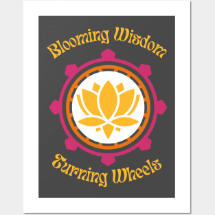 Blooming Wisdom Dharma Wheel Posters and Art